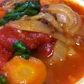 milletury's cooksnap of when they made 水分一切なしで!!　牛筋と大根のトマト煮.
