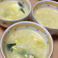 陸倫葵's cooksnap of when they made 簡単～白菜と玉子のふわとろ中華スープ～.