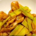 みにゃさら's cooksnap of when they made 簡単！ブロッコリーの茎と豚肉の甘酢炒め.