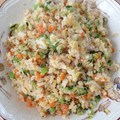 ゆかぴばら's cooksnap of when they made 大根葉の大量消費★大根葉とネギの炒飯.