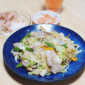 まる゜'s cooksnap of when they made 即席焼きそばで作るニンニク旨塩焼きそば.