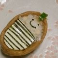 nikonuts's cooksnap of when they made 【キャラ弁】いなりde鬼さん.