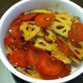 i3uchi's cooksnap of when they made れんこんと人参のきんぴら.