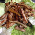 あゆみ1234's cooksnap of when they made 豚肉とちくわのオイスターにんにく風味炒め.