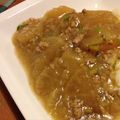 ＡＵＩ's cooksnap of when they made 大根の挽き肉あん煮.
