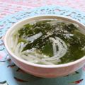 赤い電話's cooksnap of when they made ワカメスープにもやしをIN.