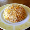 くまのがっこう♪♪♪'s cooksnap of when they made 残りごはんで簡単！黄金パラパラ炒飯.