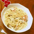 2児のママ美紗's cooksnap of when they made 【簡単•ヘルシー】鮭とキノコの豆乳パスタ.