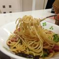 わいわいのオミチ's cooksnap of when they made なすとベーコンのエッグ～♪和風パスタ.