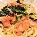 Natsumi❤︎'s cooksnap of when they made ★ほうれん草とサーモンのクリームパスタ★.