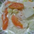 のんです's cooksnap of when they made 豚肉とトロトロ白菜のクリーム煮.