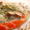 ユミころ's cooksnap of when they made 夏野菜と鰯の重ね焼き＆カルボ風野菜パスタ.