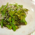 Haru Haru's cooksnap of when they made 菜の花と小女子の炒め蒸し.