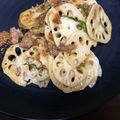 なっちズム's cooksnap of when they made 蓮根✿挽肉✿大葉味噌炒め♡.