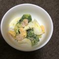maioki's cooksnap of when they made 海老、ブロッコリー、人参、玉葱の卵サラダ.