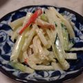 とみ家's cooksnap of when they made 大根キュウリとカニカマの醤油マヨサラダ.
