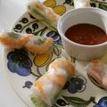akilondon's cooksnap of when they made エビとクリームチーズのピリ辛生春巻き☆.