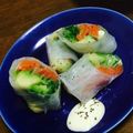 koto_bknb's cooksnap of when they made アボカドでトロサーモンな生春巻き.