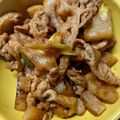 Lisa☆luv's cooksnap of when they made ごはんに合う！大根と豚肉の甘辛炒め.