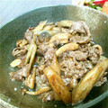 まめぐると's cooksnap of when they made 牛ごぼうときのこの炒め煮.