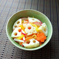 カルン's cooksnap of when they made 蓮根とたくあんの柚子胡椒マヨ和え.