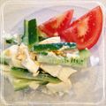 mintymoo's cooksnap of when they made キュウリと卵のサラダ.