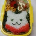 えんもん's cooksnap of when they made キャラ弁☆冬ごもりシロクマ君.
