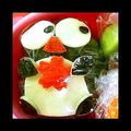 wonderfulworld's cooksnap of when they made ペンギントリオの仲良しキャラ弁当.