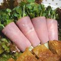 naomixx's cooksnap of when they made ハムと貝割れのクルクル巻き.