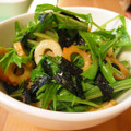 ちょみくん's cooksnap of when they made 水菜とのりのわさびサラダ.