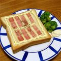 msft5632's cooksnap of when they made ランチに♪ベーコンペッパーチーズトースト.