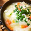 boooko's cooksnap of when they made ほっかほか☆残りもので「粕汁うどん」.