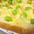 おつね's cooksnap of when they made ★枝豆マヨチーズ★トースト.