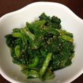 しー８８'s cooksnap of when they made ＊菜の花のマスタードあえ＊.