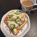 ほか弁ママ's cooksnap of when they made 父作　絶品ピザトースト.