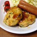 明日晴れになーれ's cooksnap of when they made ヘルシー♪ささみの美味しいハンバーグ☆.