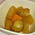 Mius's cooksnap of when they made 汁がウマイぞぉ！ホタテのミミ&大根♪煮物.