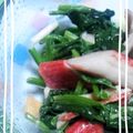 梨の華's cooksnap of when they made ほうれん草とカニカマのマヨポンサラダ.