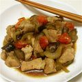 湧紀水's cooksnap of when they made 鶏肉と茄子とトマトと玉葱のバター醤油焼き.
