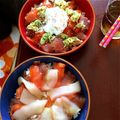 ゆいねーちゃん's cooksnap of when they made マグロと鯛のづけ丼.