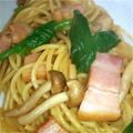 youjix252's cooksnap of when they made ほうれん草とベーコンの和風パスタ♡.
