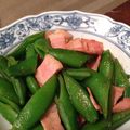 uemiki's cooksnap of when they made 春☆スナップえんどうのマヨ炒め.