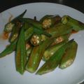 Rysmin's cooksnap of when they made オクラのオイマヨ炒め.