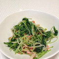 小山紫苑's cooksnap of when they made 水菜とカニカマボコの簡単和え物.