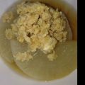 キムヒロロ's cooksnap of when they made お鍋でコトコト肉味噌ふろふき大根.