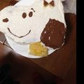 Xmiki's cooksnap of when they made キャラクターケーキ　☆　スヌーピー.