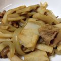 take♪saya's cooksnap of when they made こってりカレー味♪豚肉と蓮根のカレー炒め.