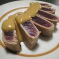 あさしし's cooksnap of when they made マグロのステーキ☆ごまマヨソースで♪.