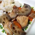 あたむ❤189's cooksnap of when they made サクサクおいしい、鶏と蓮根の炒め煮.