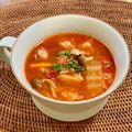 コムギ大好き's cooksnap of when they made 食べるスープ『白菜と豚肉の塩麹トマト』.